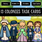 13 Colonies Task Cards With Bonus Vocabulary Cards