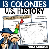 13 Colonies | Thirteen Colonies | Easel Activity Distance 