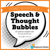13 Comic Book Style Speech and Thought Bubbles Clipart