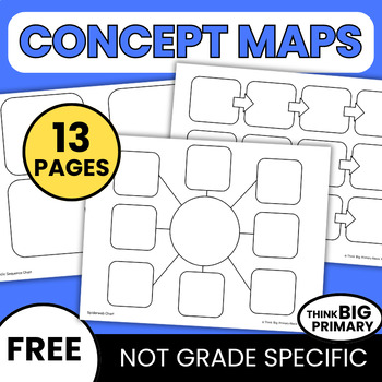 13 FREE Concept Maps/Graphic Organizers by Think Big Primary | TPT