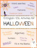 13 FUN English / ESL / EFL Halloween Activities!