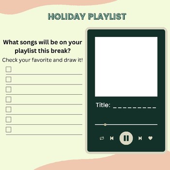 Preview of Holiday Playlist Early Finisher