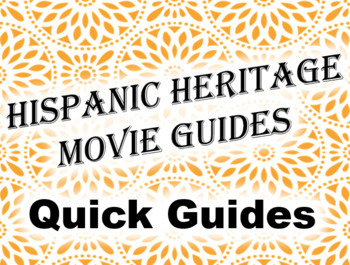 Preview of 17 Movie Guides for Hispanic Heritage Month - Quick Guides Bundle