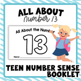 13 | Number Sense Booklet | Teen Numbers for PreK & Kinder