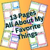 13 Pages:  All About My Favorite Things