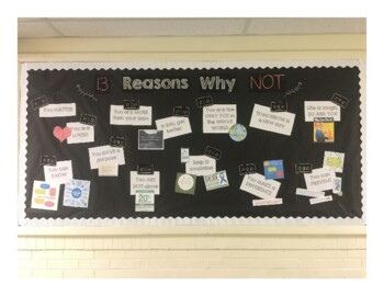 Preview of 13 Reasons Why NOT Bulletin Board Theme