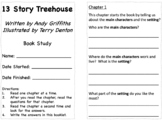 13 Story Treehouse, high interest book study, editable, no prep