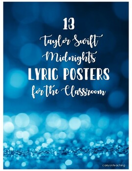 Taylor Swift Classroom Posters * EDITABLE * 40+ Posters *GROWING* by  Teaching13