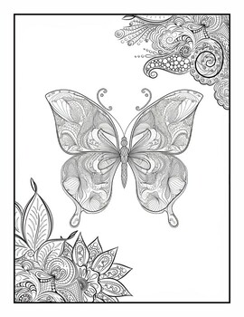 Coloring Book Butterflies – elizabethsuttoncollection