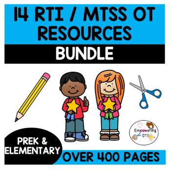 Preview of Occupational Therapy RTI MTSS PROBLEM SOLVING 14 downloads bundle SPED