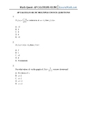 130 AP Calculus Multiple Choice Questions (Mock)