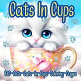 130 Cute Cats In Cups Coloring Pages For Kids