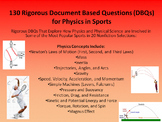 130 Rigorous Physics in Sports Document Based Questions – 