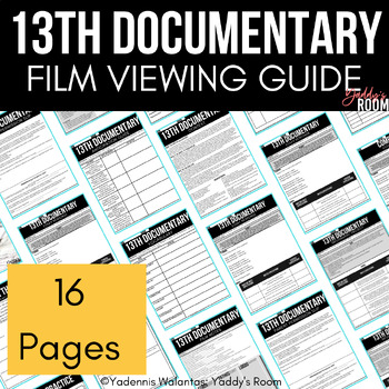 Preview of 13th Documentary Film Viewing Guide and Parent Permission Slip