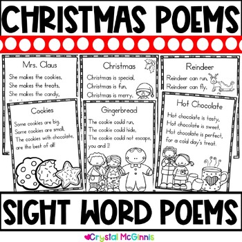 14 Christmas Sight Word Poems | Shared Reading | Sight Word Activity