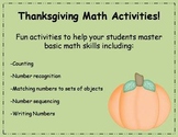 14 Fall Thanksgiving Math Activities: Common Core!
