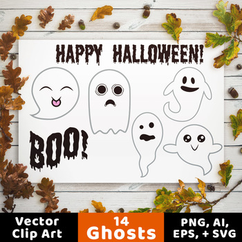 Download 14 Ghosts Clipart Halloween Clipart Ghost Svg Boo Svg Clipart Fall Clipart