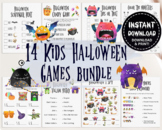 14 Halloween Games Bundle, Halloween Games, Halloween Printables