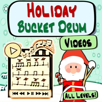 Preview of 14 Holiday Bucket Drum Play Along Videos For All Levels!