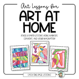 Home Art Lessons • Sub Plans • Distance Learning • Easy On