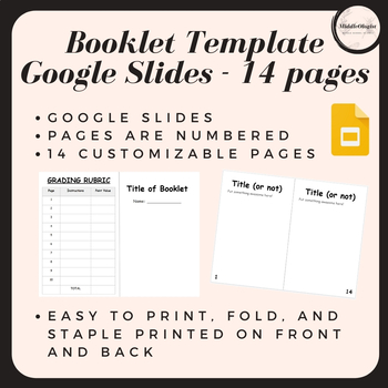 14 Page Booklet Template on Google Slides by Owens Sunshine Science