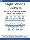 14 Sight Words Booklets to Support Barton* Students in Boo
