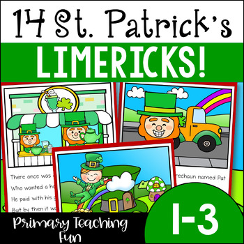 Preview of St. Pat's Reading and Writing, 14 Limericks, How to Write Your Own Limericks!
