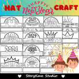14 Themed - 2024 Happy New Year Party Crown Hats | Colorin