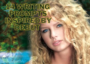 Preview of 14 Writing Prompts Inspired by Taylor Swift's album DEBUT, bellringers, homework