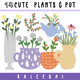 14 cute plants & pot