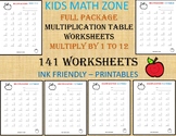 141 Multiplication Worksheets Printable. 2nd Grade to 4th 