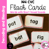 144 CVC Flash Cards | Blending, Decoding, and Phonics Prac