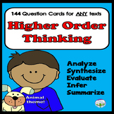 Higher Order Thinking Questions for ANY Book Comprehension Stems