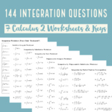 144 Integration Questions + Answers (Calculus 2 Integrals)