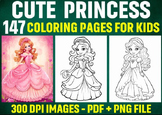 147 Cute Princess Coloring Pages