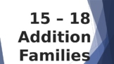 15-18 Addition Families Math Fluency Powerpoint (Abeka com