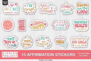 Science Affirmation Stickers Printable
