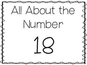 15 all about the number 18 tracing worksheets and activities preschool 1st grad