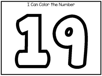 15 all about the number 19 tracing worksheets and