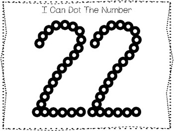 15 All About the Number 22 Tracing Worksheets and Activities. Preschool