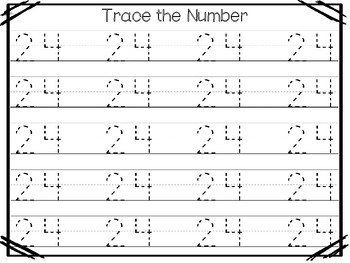 15 All About the Number 24 Tracing Worksheets and Activities. Preschool