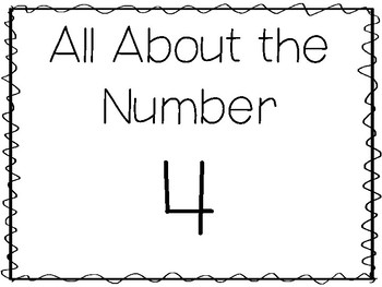 number 4 tracing worksheet teaching resources teachers pay teachers