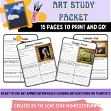 15 Art Study Lessons -- Packet
