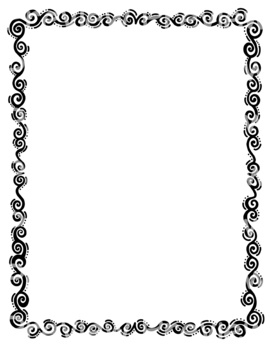 15 Black and White Line Art Borders by Draw and Paint with Tammy