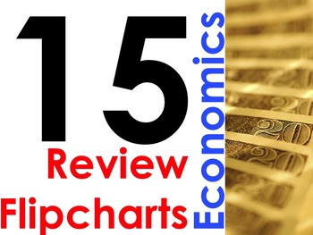 Preview of 15 Economics Review Flipcharts