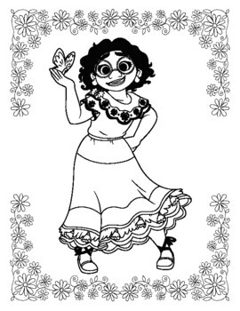 15 Encanto Floral Character Coloring Pages by The Classy Classroom VIP