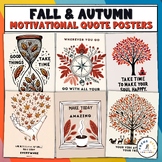 15 Fall & Autumn Motivational Quote Posters Classroom Deco