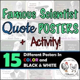 15 Famous Scientist Quote Posters + Activity {Science, His