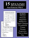15 Find Someone Who's Grammar Variety Bundle - SPANISH