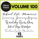 15 Fonts Amazing, Volume 100